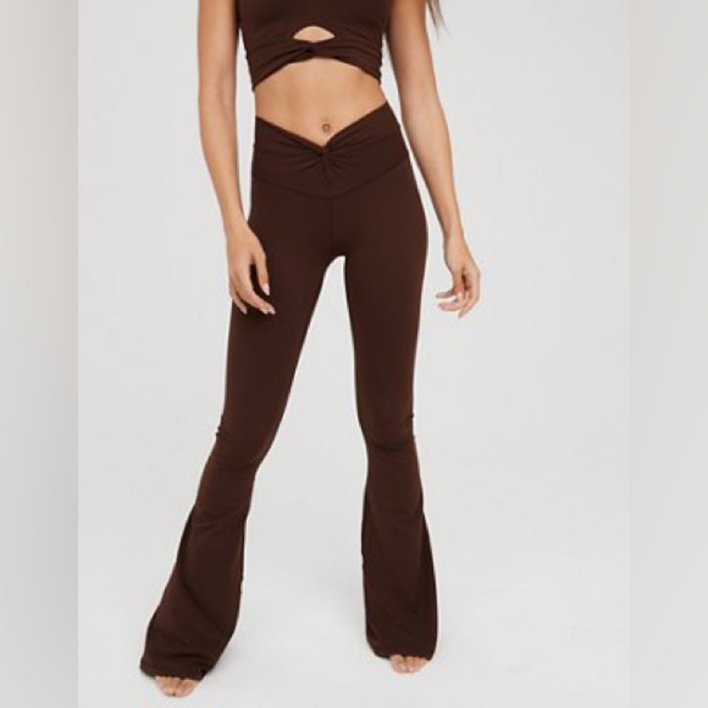 OFFLINE by Aerie Real Me Xtra Twist High Waist Flare Leggings